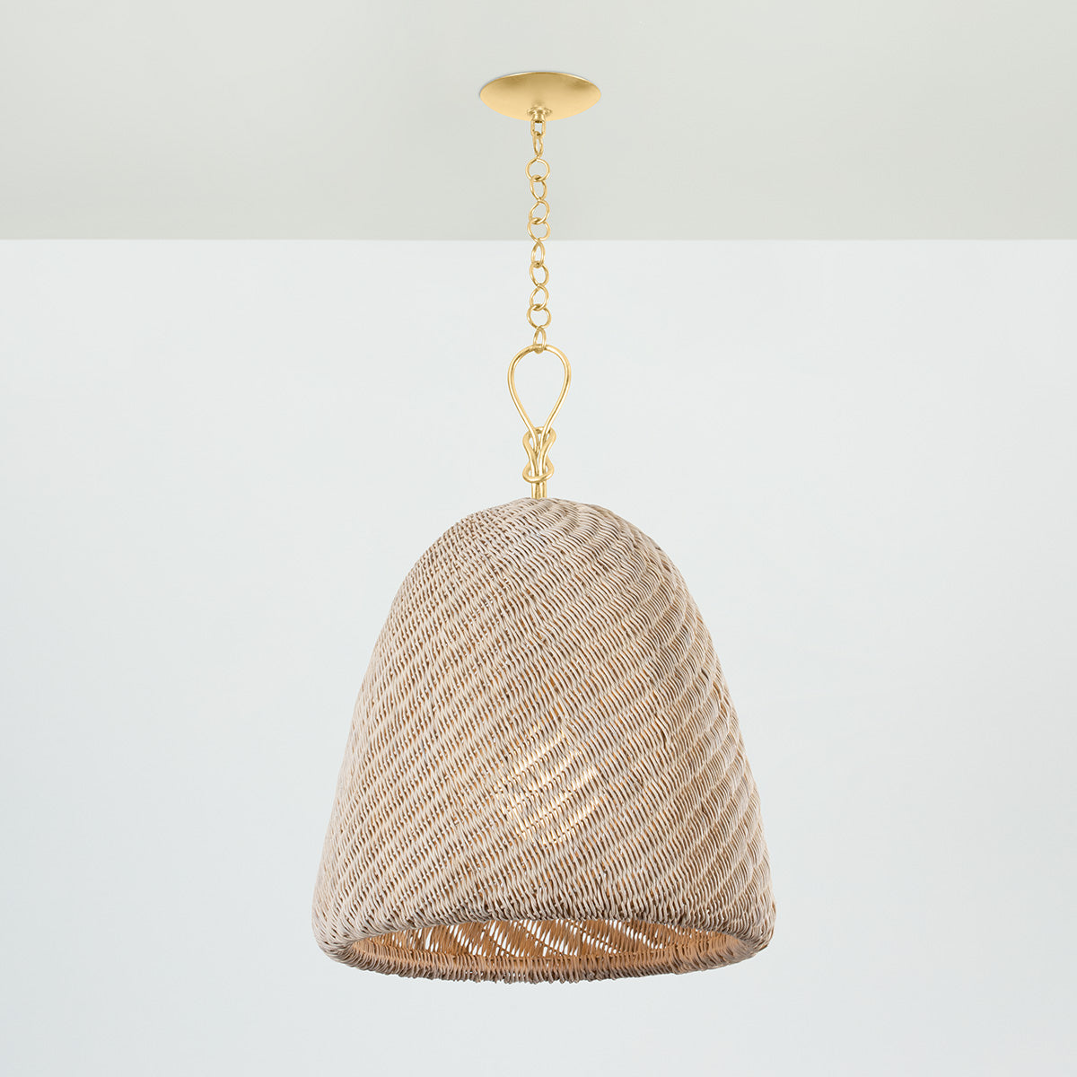 Hudson Valley Reina 21" Pendant Gold Leaf detail view 2