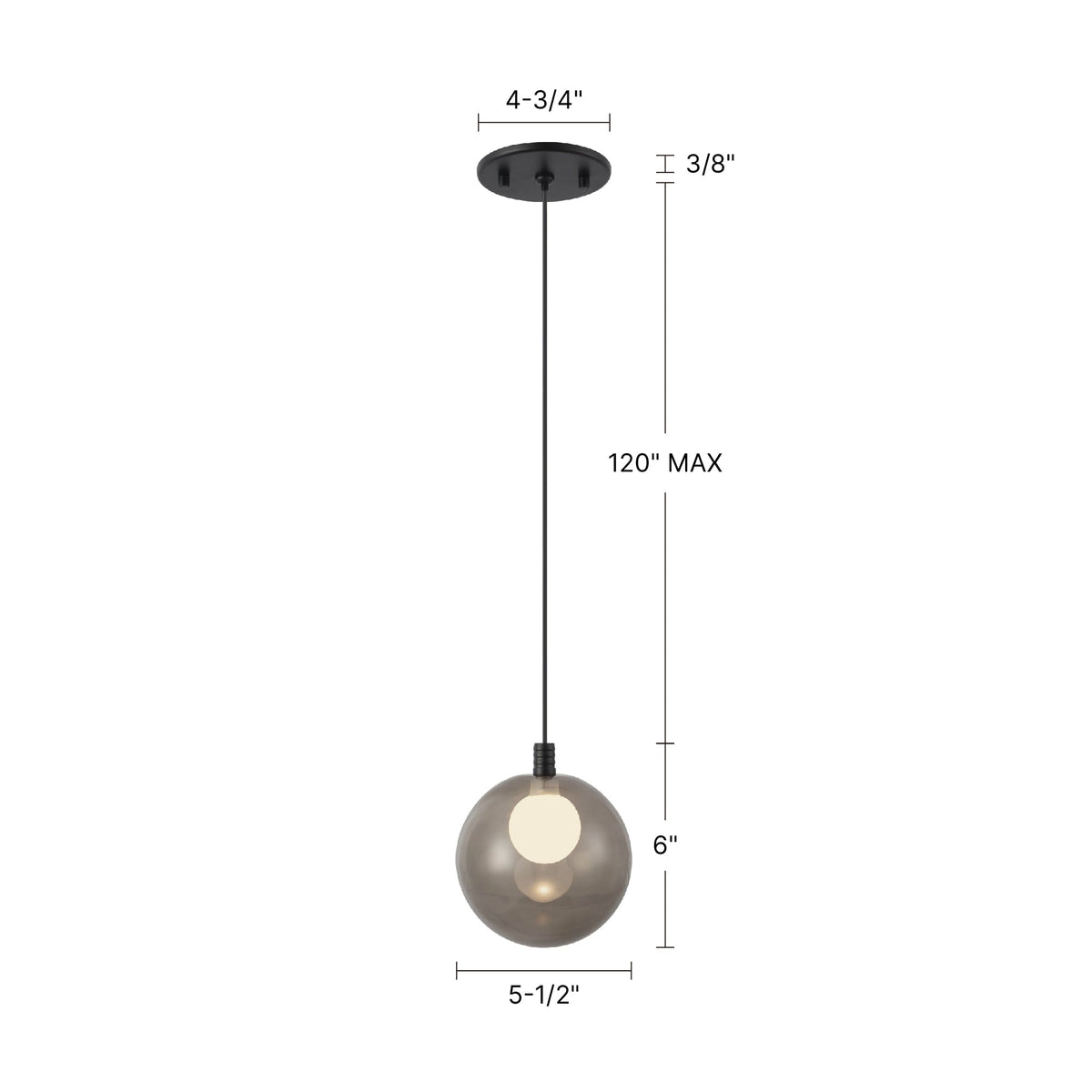 Bolla 6" LED Pendant
