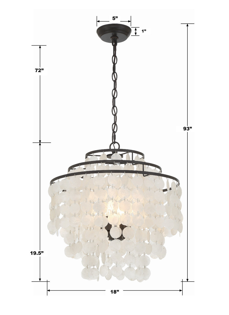 Brielle 4-Light Chandelier