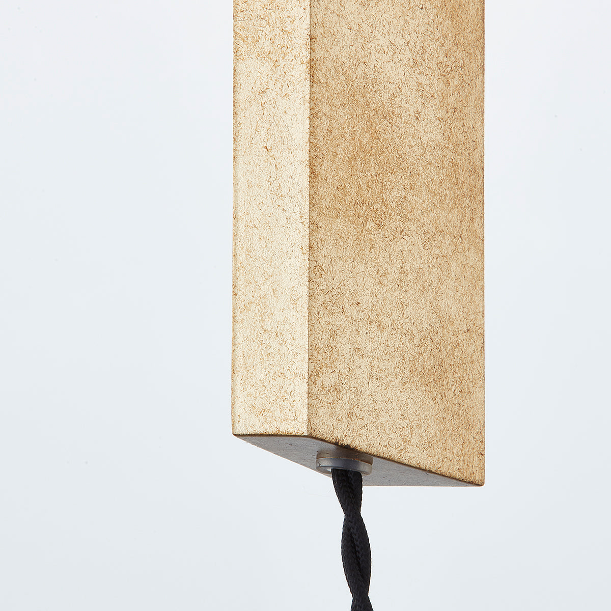 Troy Brisbane Plug-In Wall Sconce Vintage Gold Leaf Detail 2