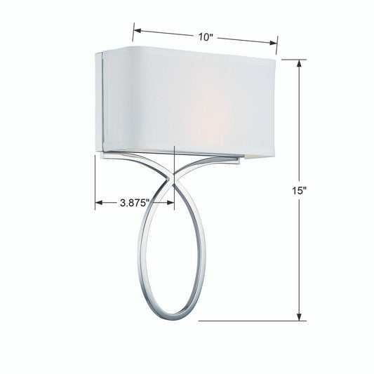 Crystorama Brinkley Wall Sconce Vibrant Gold