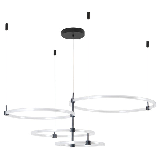 Bruni 55" Chandelier - Black
