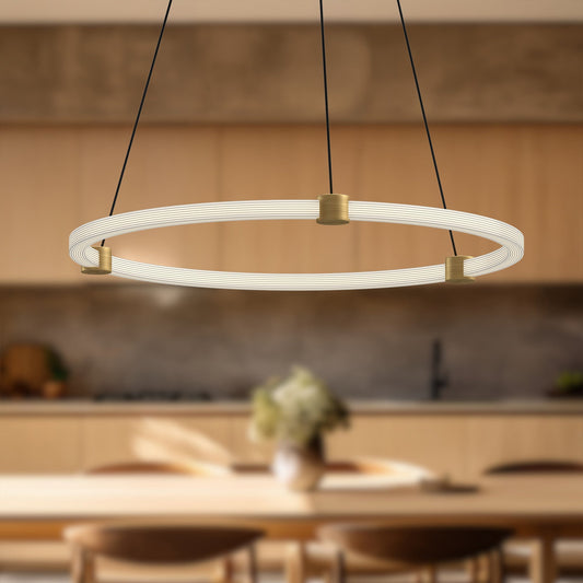 Bruni 24" Pendant - Brushed Gold