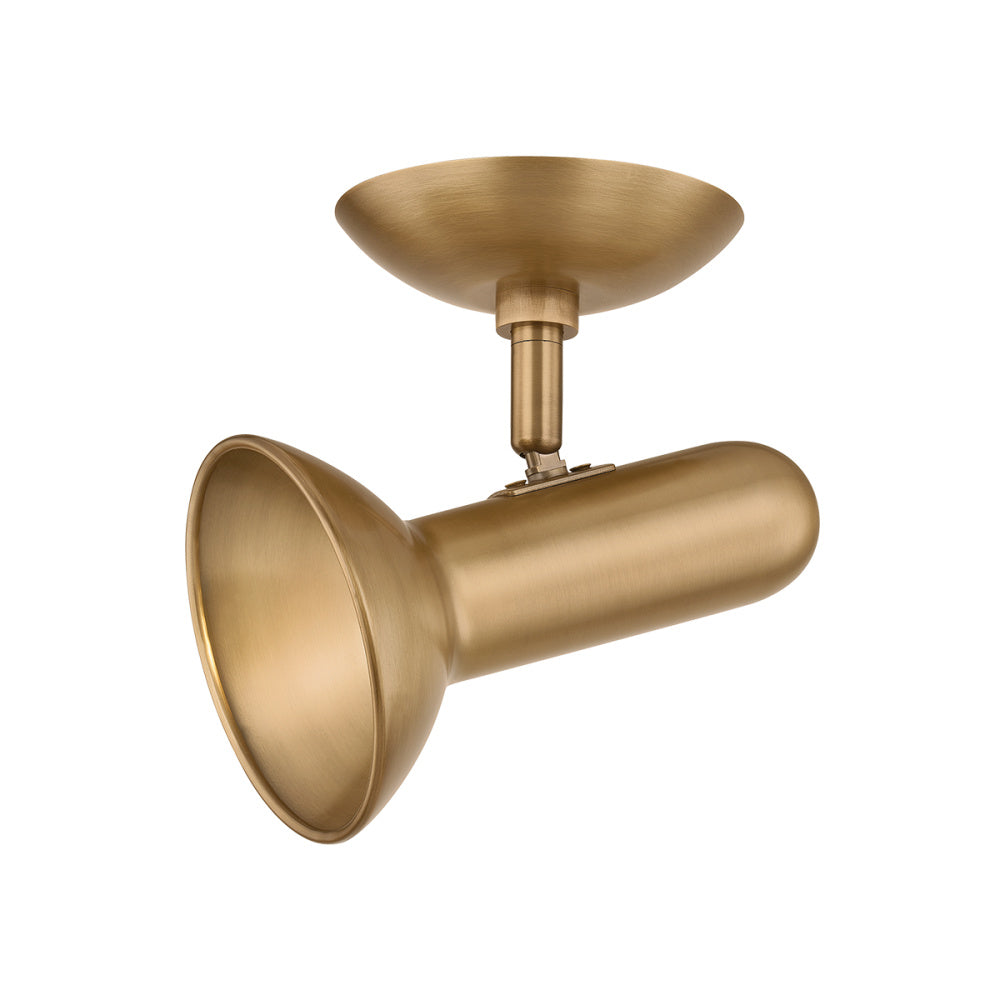Troy Bjorn Flush Mount Patina Brass