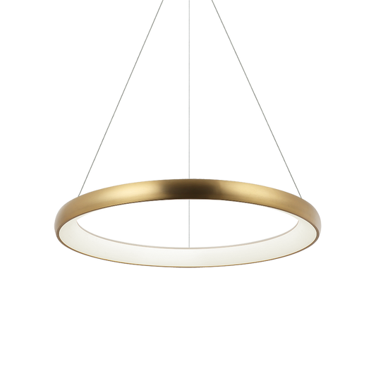 Matteo Lighting Maverick 1-Light Chandelier in Brushed Gold, 32"W (C32732BG)