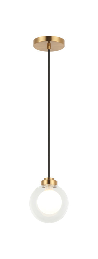 Solaris Pendant Aged Gold Brass