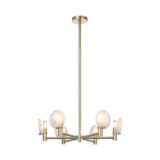 Matteo Lighting Cloudburst 24" 6-Light Chandelier in Champagne Gold (C33806CG) – alternate view