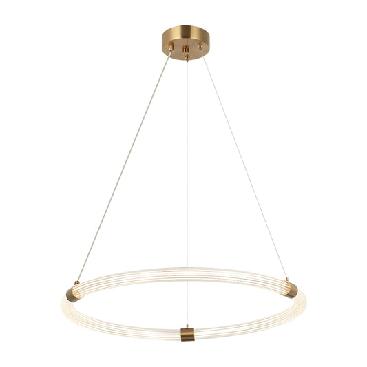 Matteo Lighting Inkara 24" LED Chandelier in Aged Gold Brass (C34824AG) – alternate view