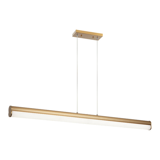 Matteo Lighting Junction 41" LED Linear Chandelier in Aged Gold Brass (C36542AG) – alternate view