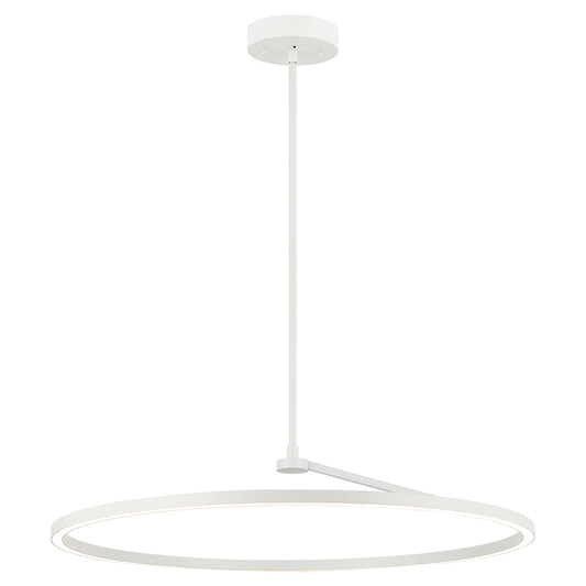 Matteo Lighting Trundle 32" LED Pendant in White (C36732WH) – alternate view