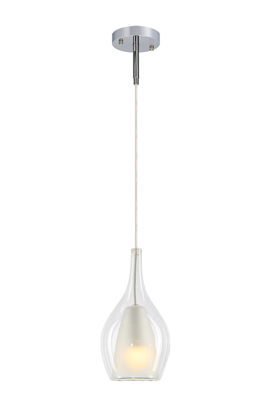 Matteo Lighting Jericho 6" Pendant in Chrome (C37501CHCL) – alternate view