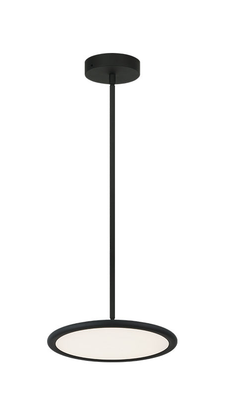 Matteo Lighting Piper 12" LED Pendant in Matte Black (CX38812MB) – alternate view
