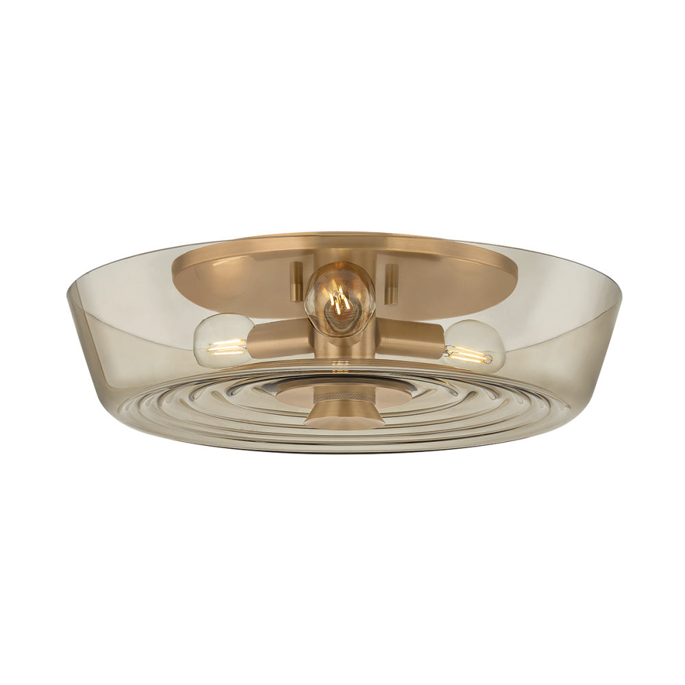 Troy Theodore Flush Mount Patina Brass