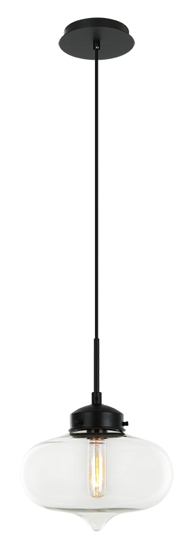 Matteo Lighting Irresistible Organic Charm 10" Pendant in Clear Glass (C41403CL) – alternate view