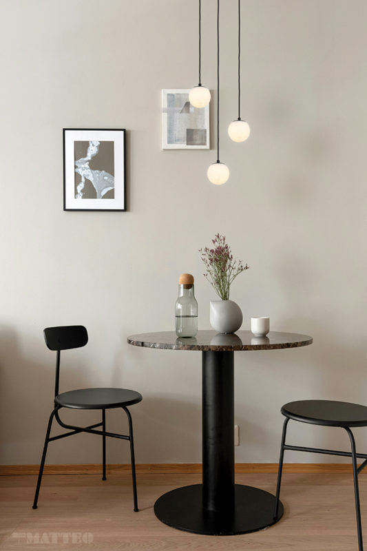Matteo Lighting Nikini 15" 3-Light Pendant in Matte Black (C41713MB) – alternate view