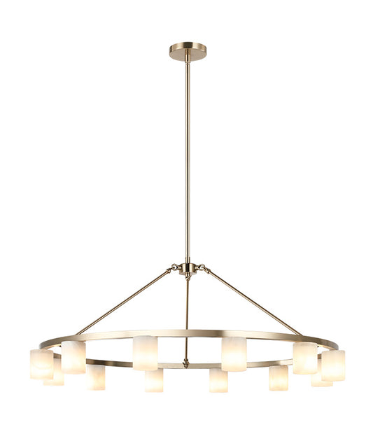 Matteo Lighting Lindy 40" 12-Light Chandelier in Champagne Gold (C42912CG) – alternate view