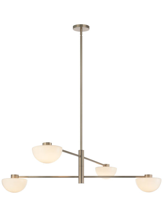 Matteo Lighting Gardena 42" 4-Light Chandelier in Champagne Gold (C43704CGOP) – alternate view