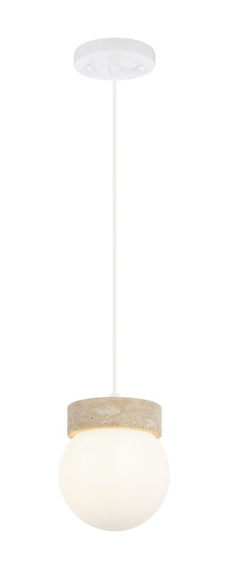 Matteo Lighting Dune 6" Travertine Pendant in Turkish Travertine (C44001WH) – alternate view
