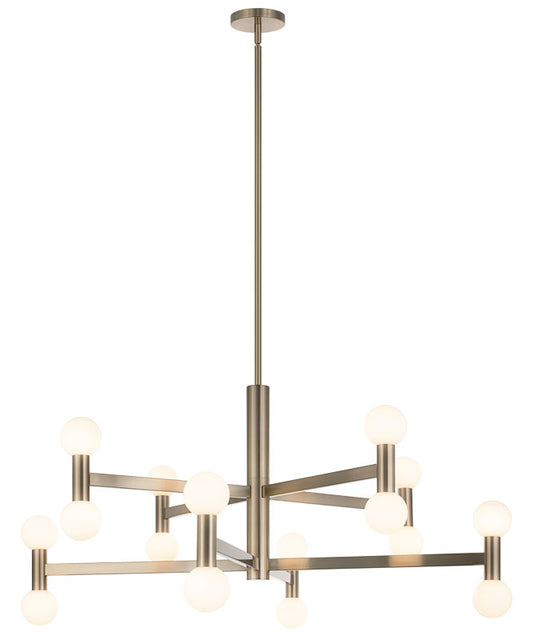 Matteo Lighting Interstellar 42" 16-Light Chandelier in Champagne Gold (C44116CGOP) – alternate view