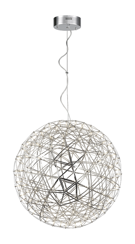 Matteo Lighting Manhattan Chandelier in Chrome, 30"W (C48630CH) – canopy detail