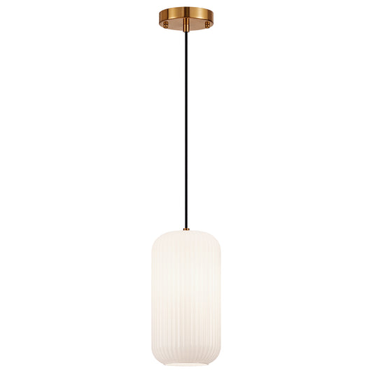 Matteo Lighting Charismo 6" Pendant in Aged Gold Brass (C61002AGOP) – alternate view