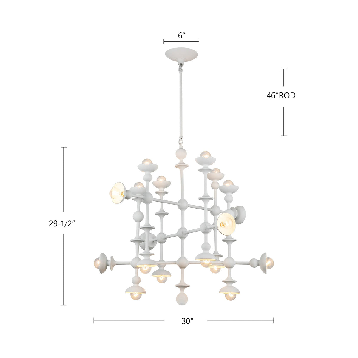 Cadence 29" 18-Light Chandelier