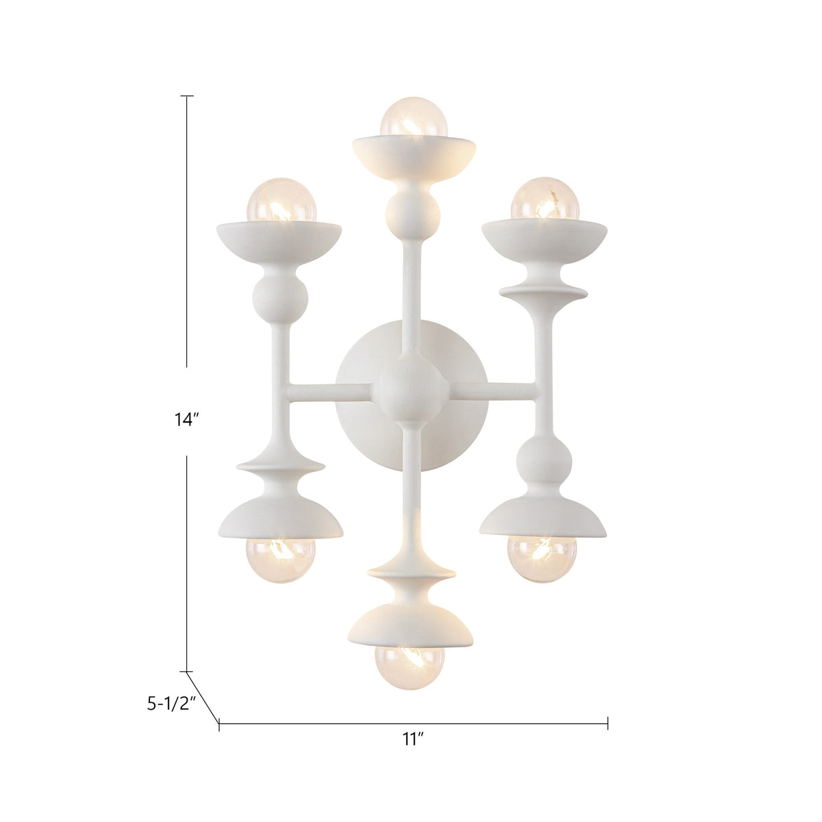 Cadence 11" 6-Light Wall/Vanity Light