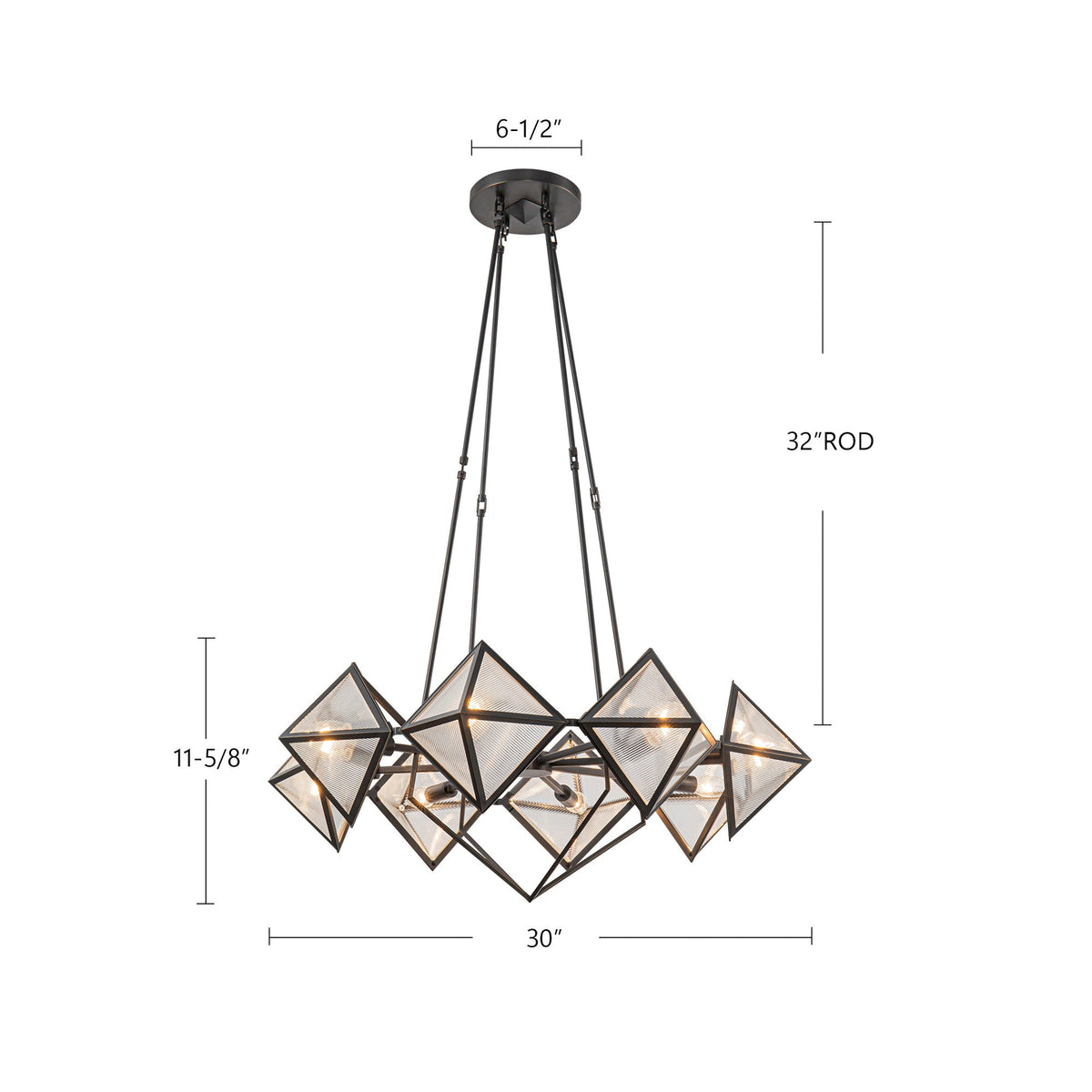 Cairo 30-in 8-Light Chandelier