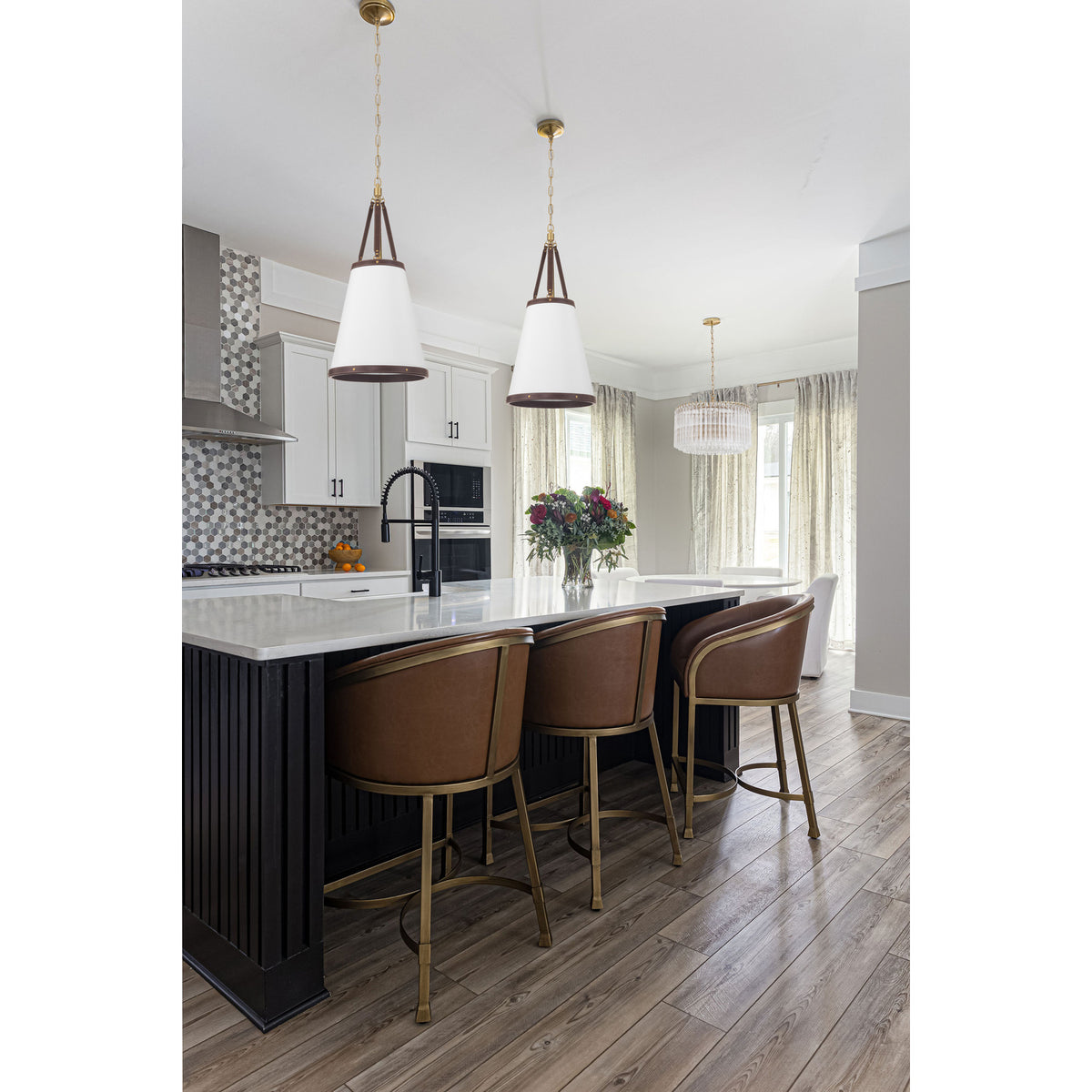 Crystorama Callahan 18" 4-Light Pendant Luxe Gold - lifestyle