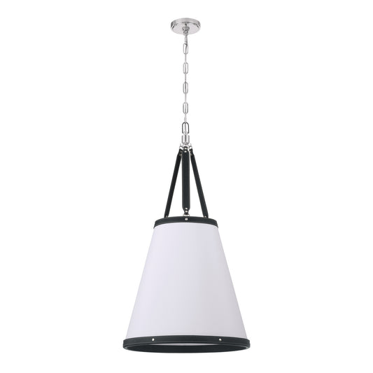 Crystorama Callahan 18" 4-Light Pendant Polished Nickel - detail