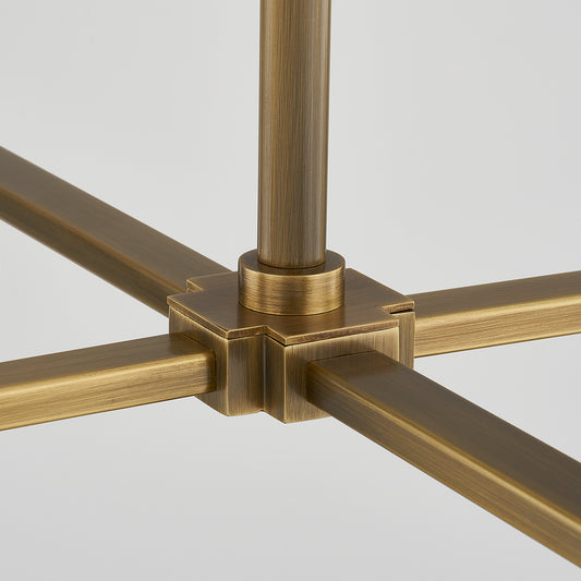 Troy Willard Chandelier Patina Brass / Soft Black Detail 1