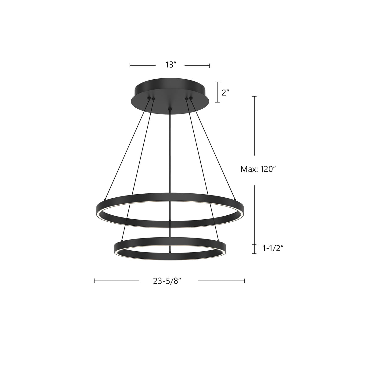 Cerchio 24" Chandelier