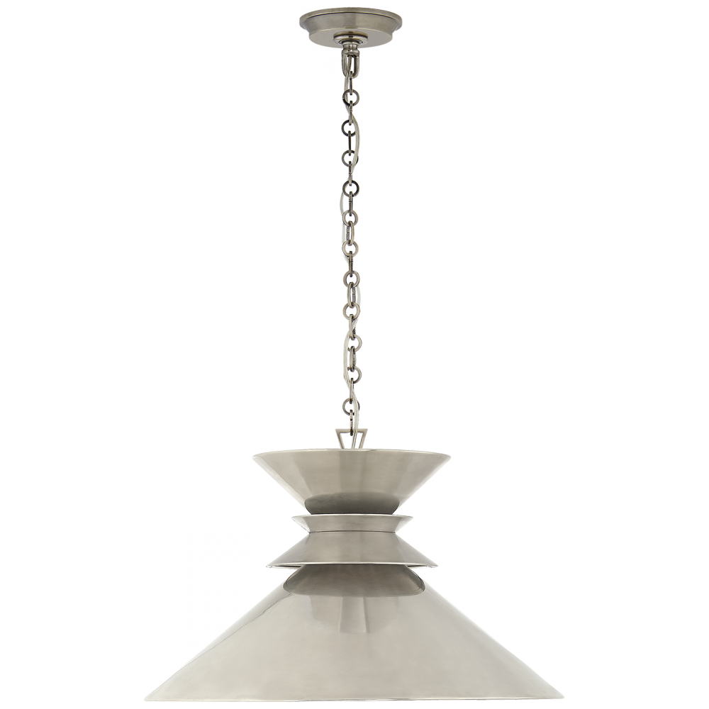 Visual Comfort Signature Alborg Stacked Pendant Antique Nickel Antique Nickel