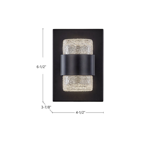 Copenhagen 8" Outdoor Wall Sconce - Black