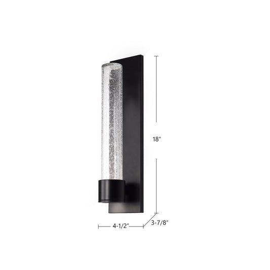 Copenhagen 12" Outdoor Wall Sconce - Black