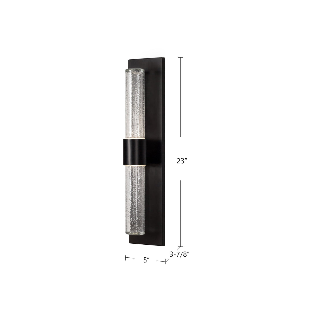 Copenhagen 18" Outdoor Wall Sconce - Black