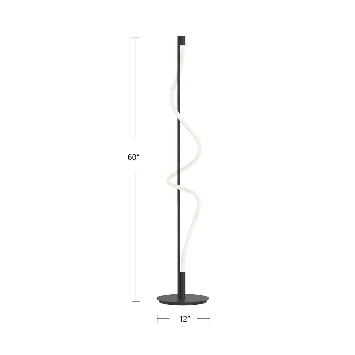 Cursive 12" LED Floor Lamp
