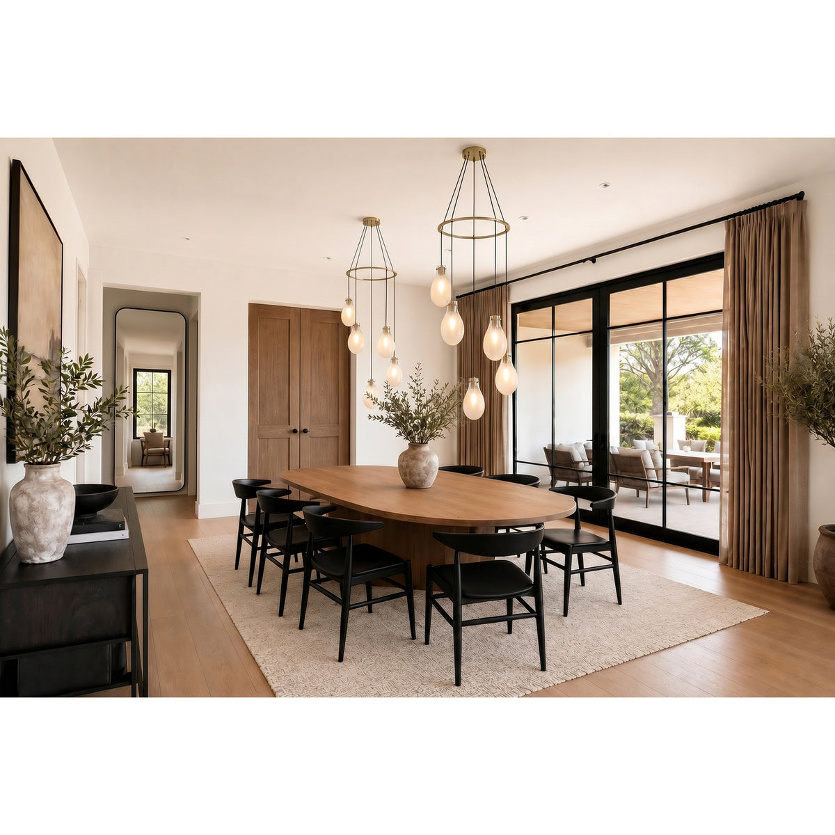 Crystorama Davis 5-Light Pendant - lifestyle