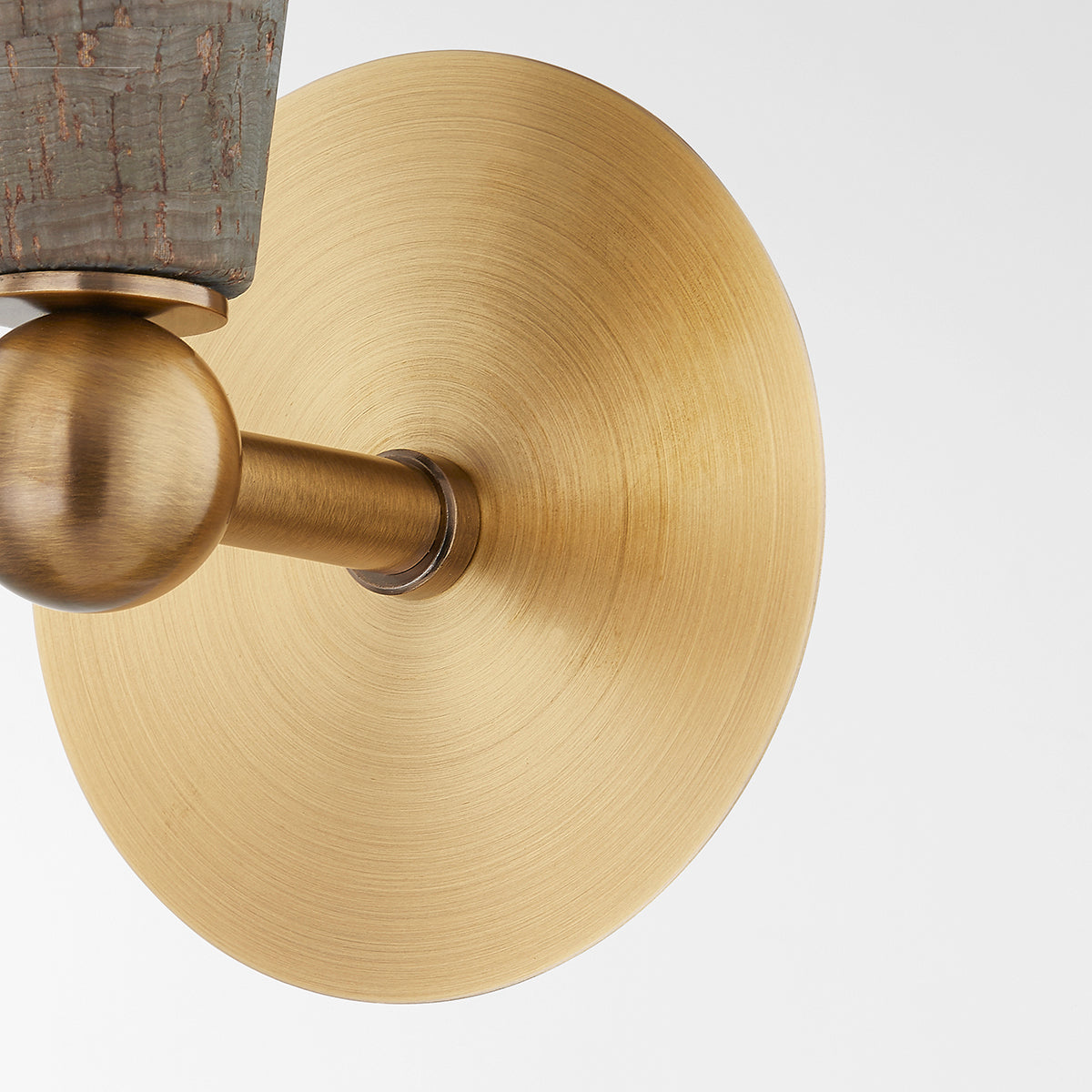 Troy Dax Wall Sconce Patina Brass Detail 2