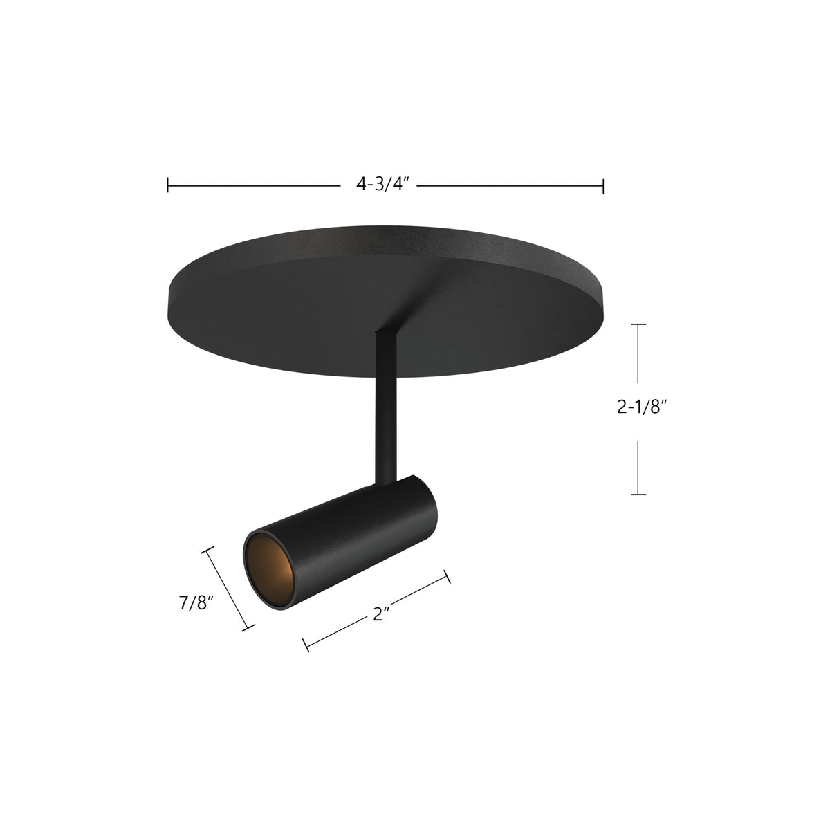 Downey 1" 1-Light LED Semi-Flush Mount