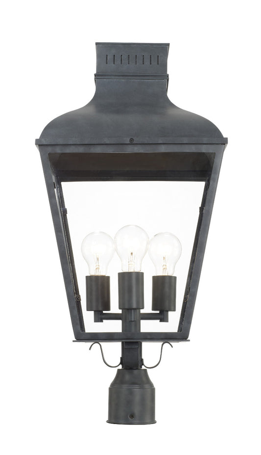 Dumont Outdoor 3 Light Graphite Post Mount