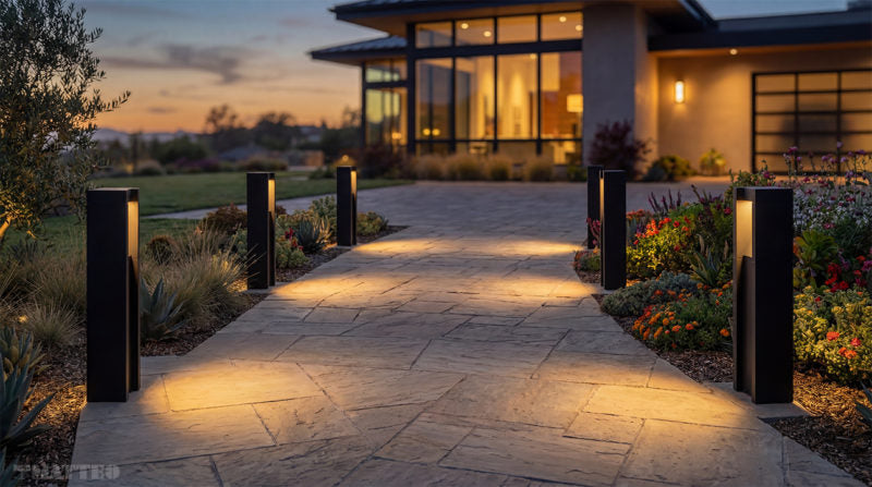 Matteo Lighting Portus 32" LED Bollard Light in Matte Black (E22432MB) – alternate view