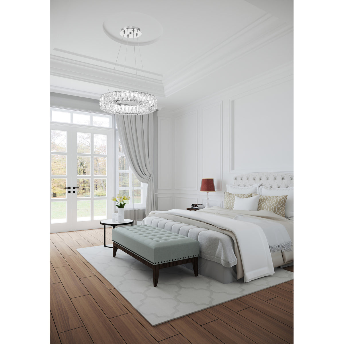Crystorama Kinsley 18" LED Chandelier - lifestyle