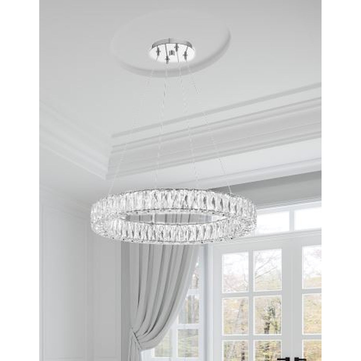 Crystorama Kinsley 24" LED Chandelier - lifestyle