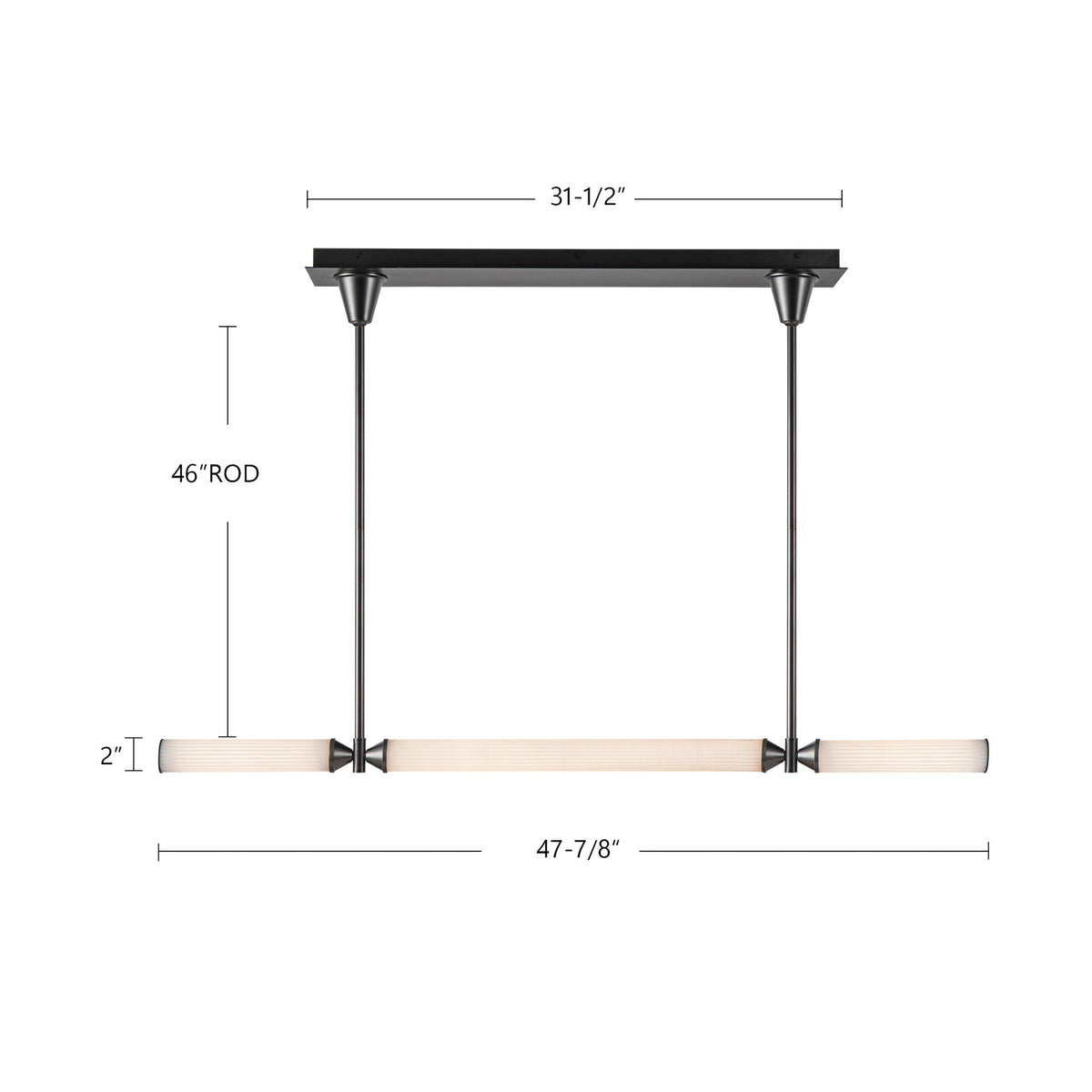 Edwin 48" LED Linear Pendant