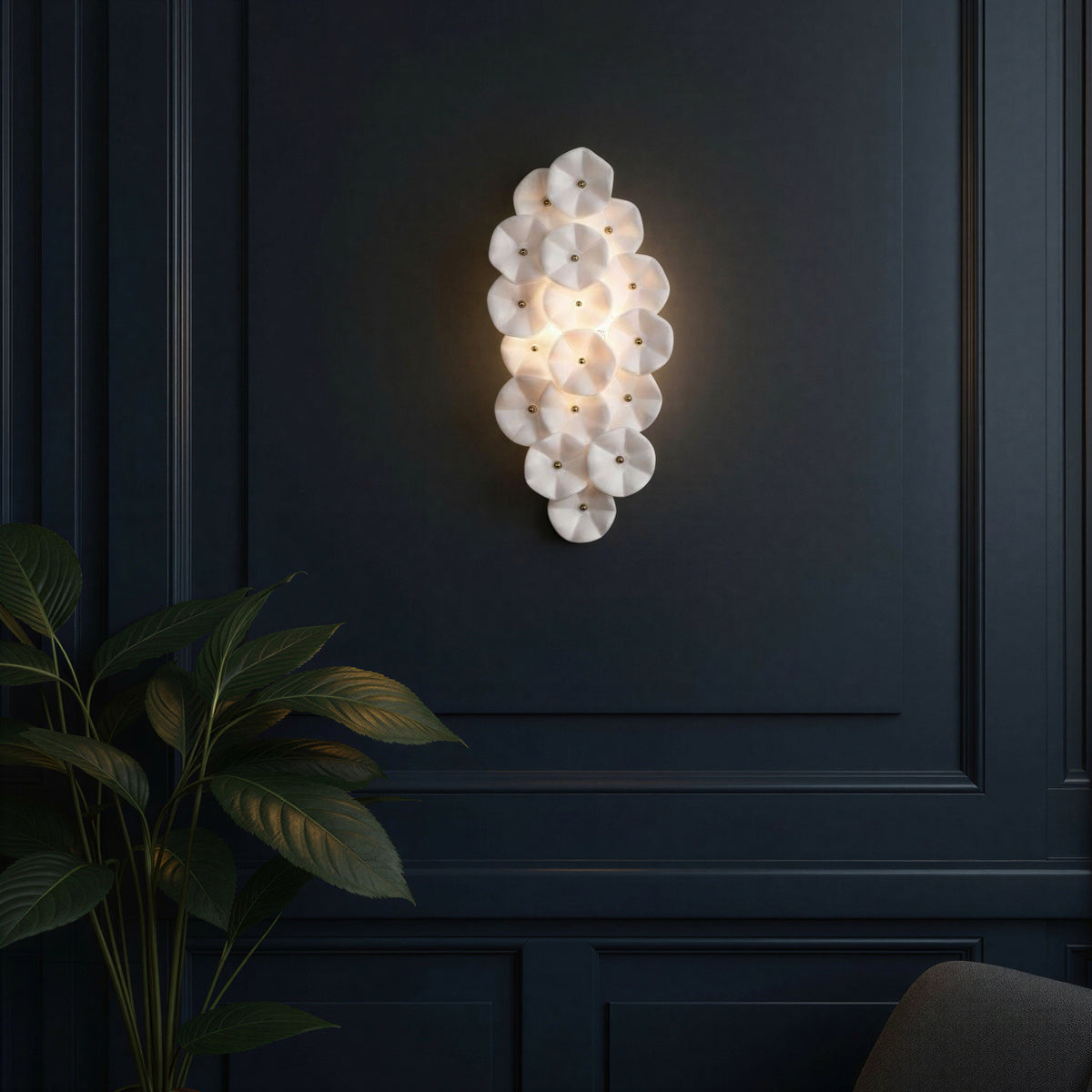 Crystorama Esme 23" 4-Light Wall Sconce White - lifestyle