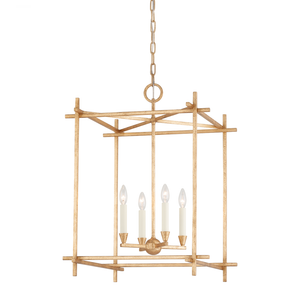 Troy Huck Lantern Vintage Gold Leaf