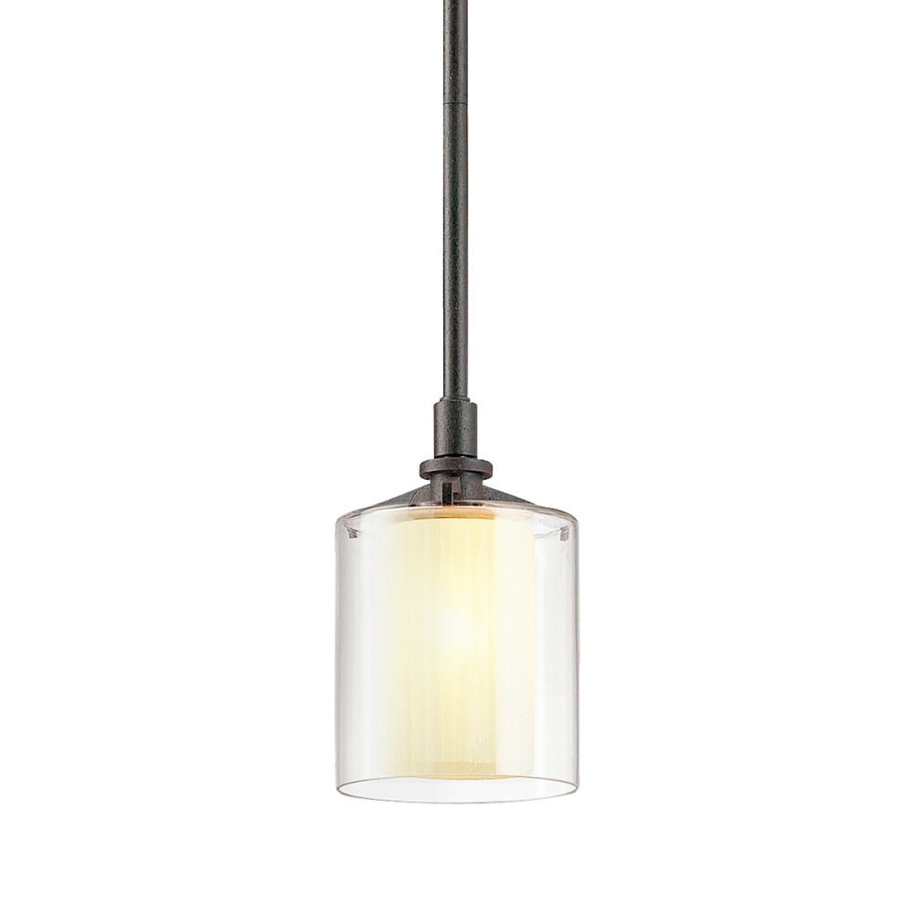Troy Arcadia Pendant Textured Iron