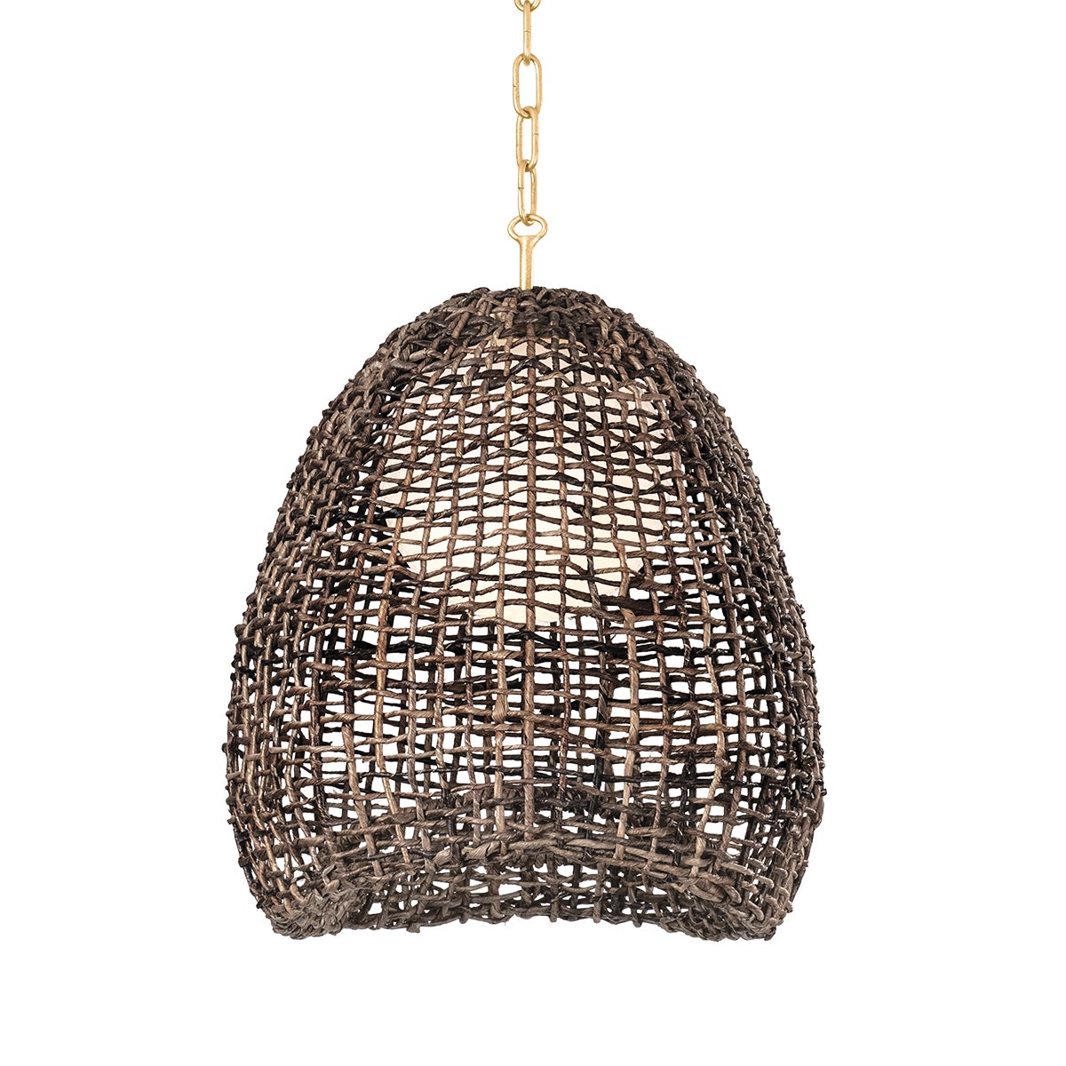 Troy Maester Pendant Vintage Gold Leaf Detail 1