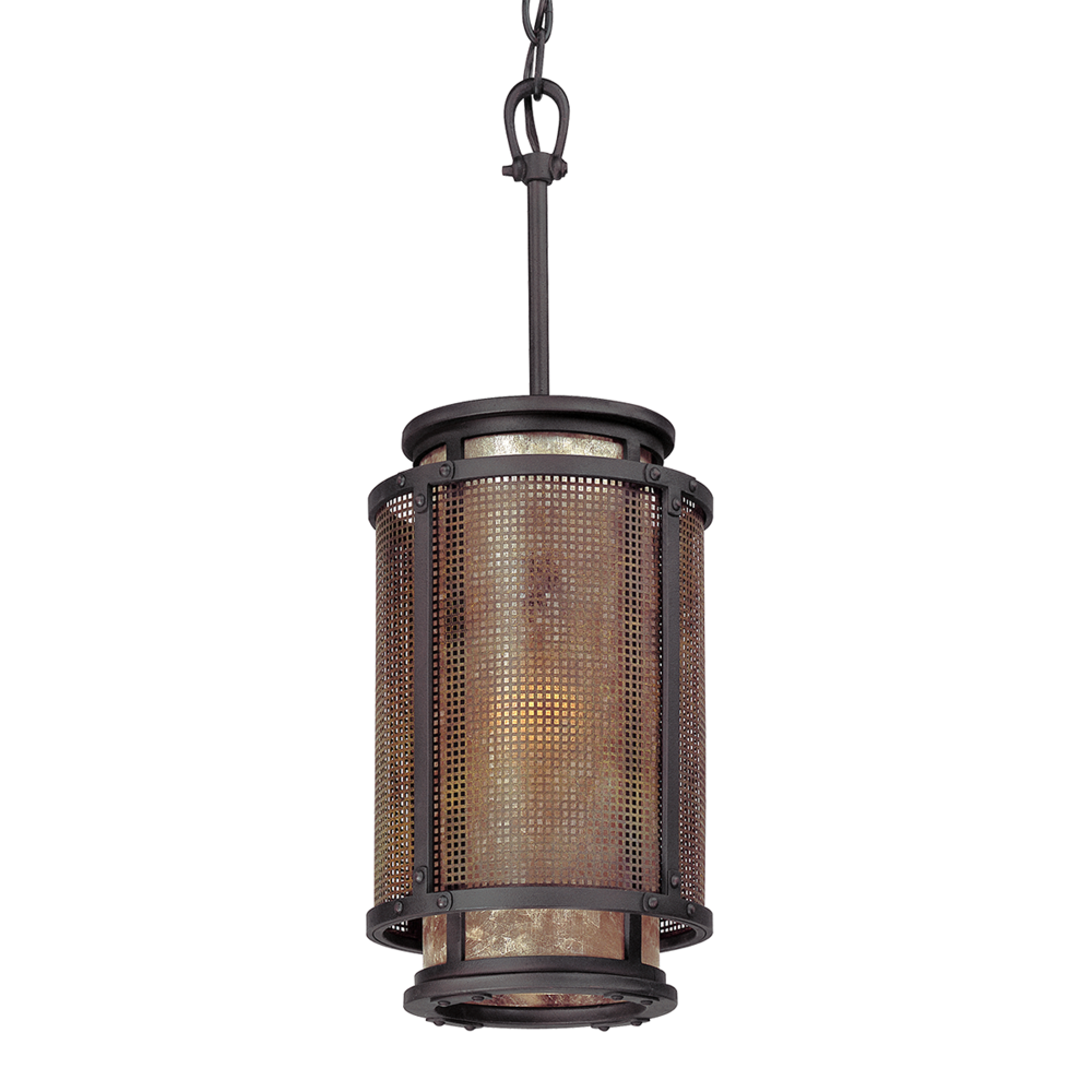 Troy Copper Mountain Lantern Bronze / Soft Off Black